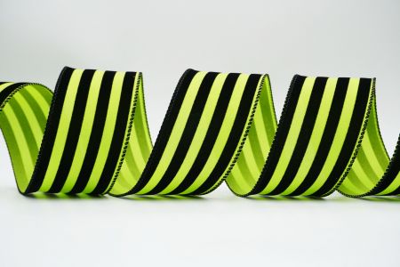 Striped Wired Ribbon_KF6690GC-15-53_Green